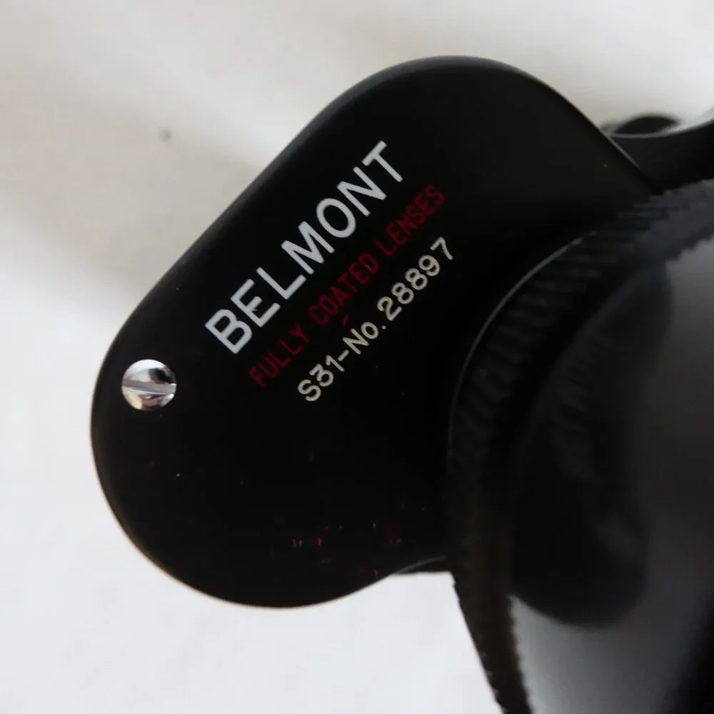 VINTAGE 7 x 35 BELMONT LIGHTWEIGHT FIELD VIEW BINOCULARS IN BLACK CASE